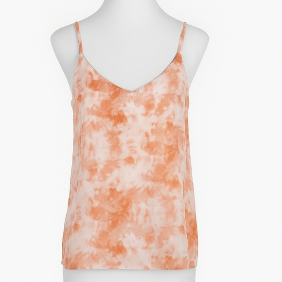 Double Zero Tie-Dye Tank Top | Apricot Orange Cami | NWT Size Large - Picture 1 of 7